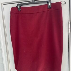 Hanna Nikole Elegant Red Women's Skirt